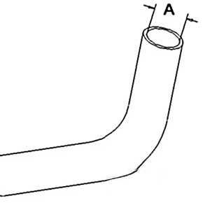 URH-MF7209, Upper Radiator Hose
